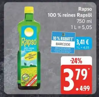 Edeka Rapso 100 % reines Rapsöl Angebot