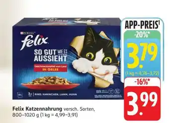 Edeka felix Katzennahrung Angebot