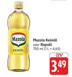 Edeka Mazola Keimöl oder Rapsöl Angebot