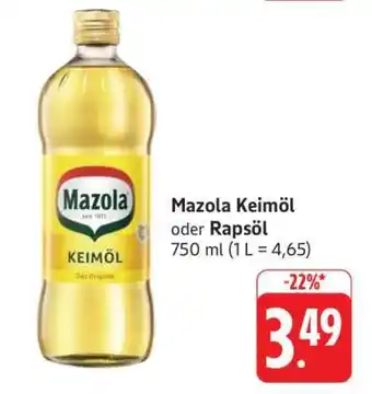 Edeka Mazola Keimöl oder Rapsöl Angebot