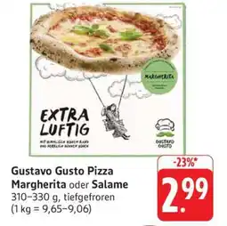 Edeka Gustavo Gusto Pizza Margherita oder Salame Angebot