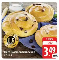 Edeka Hefe- Rosinenschnecken Angebot