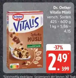 Edeka DR. OETKER Vitalis-Müsli Angebot