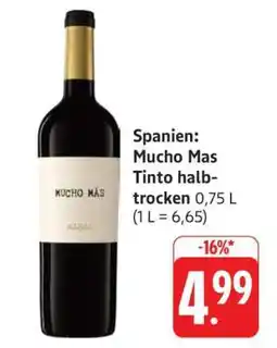 Edeka Mucho Mas Tinto halbtrocken Angebot