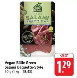 Edeka Vegan Billie Green Salami Baguette-Style Angebot