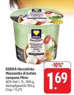 Edeka EDEKA Herzstücke Mozzarella di bufala campana Minis Angebot