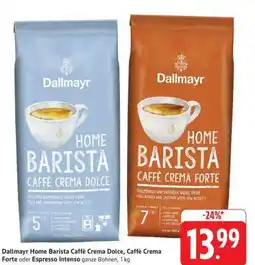Edeka Dallmayr Home Barista Caffè Crema Dolce, Caffè Crema Forte oder Espresso Intenso Angebot