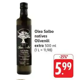 Edeka Olea Salbo natives Olivenöl extra Angebot