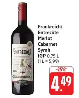 Edeka Frankreich: Entrecôte Merlot Cabernet Syrah Angebot