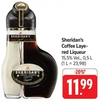 Edeka Sheridan’s Coffee Layered Liqueur Angebot