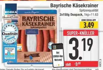 Edeka Bayrische Käsekrainer Angebot