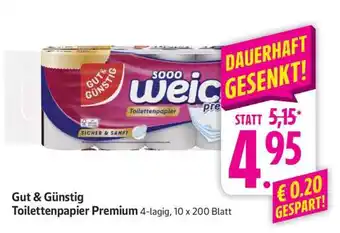 Edeka Gut & Günstig Toilettenpapier Premium Angebot