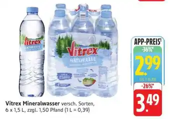 Edeka Vitrex Mineralwasser Angebot