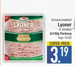 Edeka Schwarzwaldhof Lyoner in Streifen Angebot