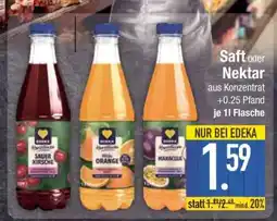 Edeka Saft oder Nektar Angebot