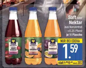 Edeka Saft oder Nektar Angebot