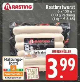 Edeka Rasting Rostbratwurst Angebot