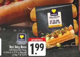 Edeka Hot Dog Buns mit Brioche-Teig Angebot
