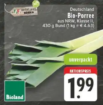 Edeka Bio-Porree Angebot
