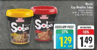 Edeka Nissin Cup Noodles Soba Angebot