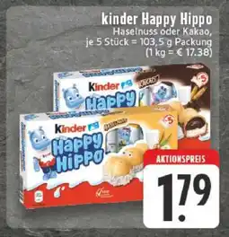 Edeka kinder Happy Hippo Angebot