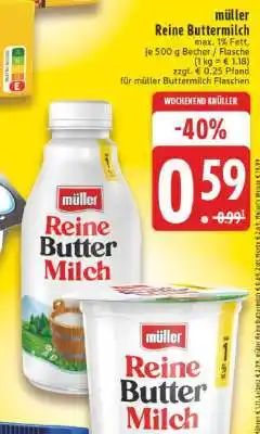 Edeka MÜLLER Reine Buttermilch Angebot