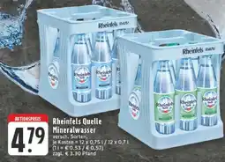 Edeka Rheinfels Quelle Mineralwasser Angebot