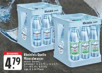 Edeka Rheinfels Quelle Mineralwasser Angebot