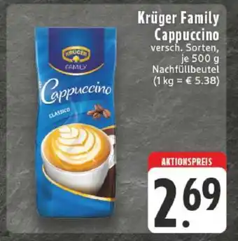 Edeka KRÜGER Family-Cappuccino Angebot