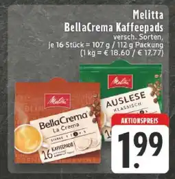 Edeka Melitta BellaCrema Kaffeepads Angebot