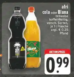 Edeka Afri Cola oder Bluna Angebot