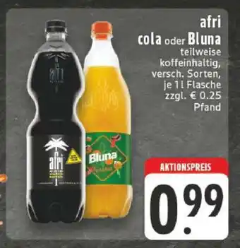 Edeka Afri Cola oder Bluna Angebot
