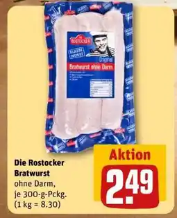 REWE Die Rostocker Bratwurst Angebot
