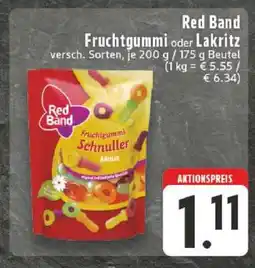 Edeka Red Band Fruchtgummi oder Lakritz Angebot