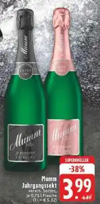Edeka Mumm Jahrgangssekt Angebot