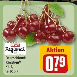 REWE Deutschland Kirschen Kl I je 100 g Angebot