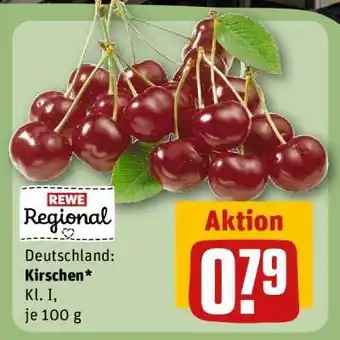 REWE Deutschland Kirschen Kl I je 100 g Angebot