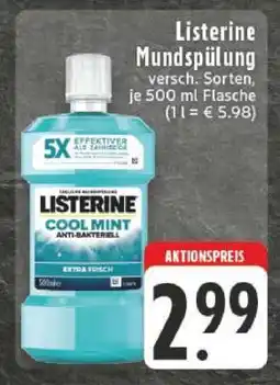Edeka LISTERINE Mundspülung Angebot