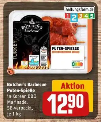 REWE Butcher’s Barbecue Puten-Spieße Angebot