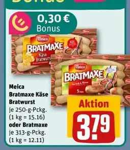 REWE Meica Bratmaxe Käse Bratwurst Angebot