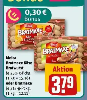 REWE Meica Bratmaxe Käse Bratwurst Angebot