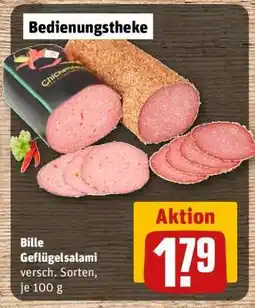 REWE BILLE Geflügelsalami Angebot