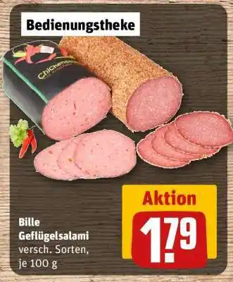 REWE BILLE Geflügelsalami Angebot