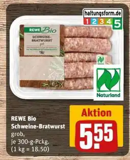 REWE REWE Bio Schweine Bratwurst Angebot