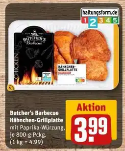 REWE Butcher’s Barbecue Hähnchen-Grillplatte Angebot