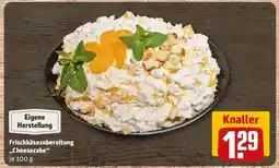REWE Frischkäsezubereitung „Cheesecake“ Angebot