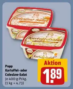 REWE Popp Kartoffel- oder Coleslaw-Salat Angebot