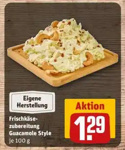 REWE Frischkäse-zubereitung Guacamole Style Angebot