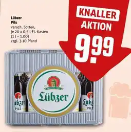 REWE Lübzer Pils Angebot