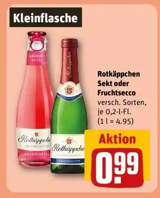 REWE Rotkäppchen Sekt oder Fruchtsecco Angebot